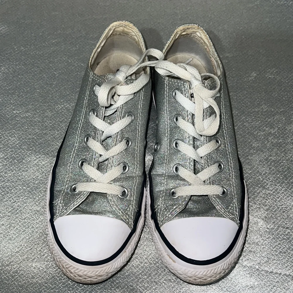 Converse All Star Glitter Sparkle Shoes Size 2